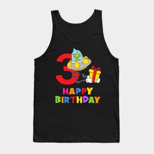 3rd Birthday Party 3 Year Old Three Years Tank Top